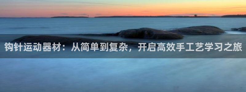 fb体育是干嘛的公司:钩针运动器材:从简单到复杂,开启高效手